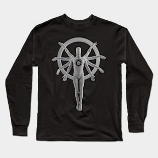 abstract davinci man Long Sleeve T-Shirt